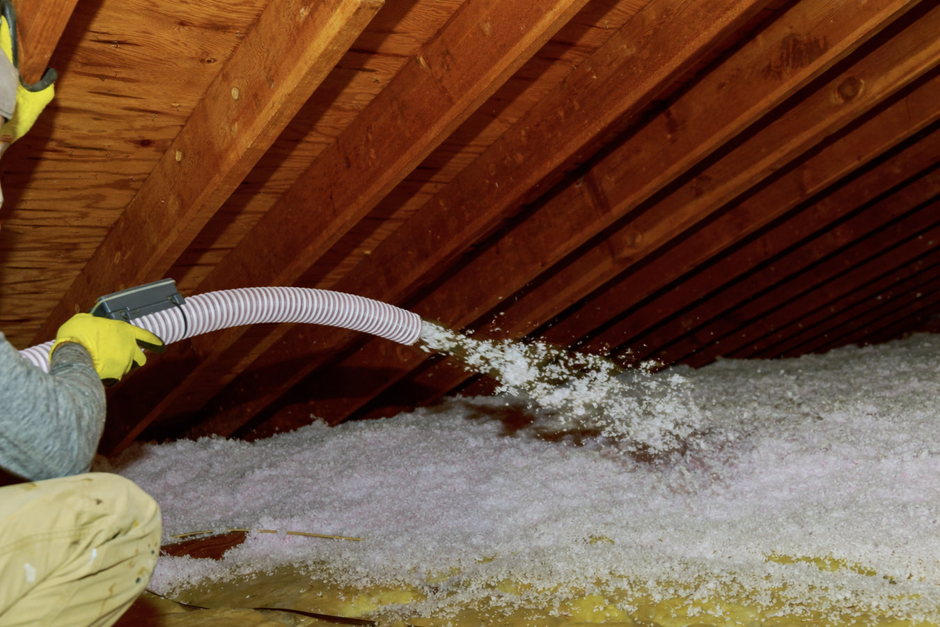 Blown-in insulation
